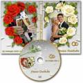 Свадебная обложка DVD и задувка на диск - Розы