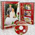 Свадебная обложка и задувка на DVD диск - Красные розы