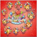 Воздушные шары с цифрами для поздравлений на день рождения - Клипарт
