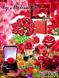 Клипарт для фотошопа - Розы Roses Clipart