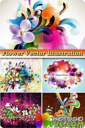 Цветочные иллюстрации в векторе