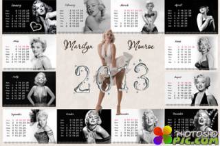 Календарь отрывной на 2013 год помесячный - Мерлин Монро 