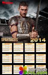 Календарь на 2014 год - Спартак, песок и кровь 