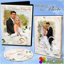 Обложка и задувка на DVD диск для оформления свадебного видео - Вместе навсегда