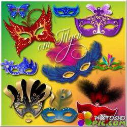 Таинственность карнавальной маски - Клипарт