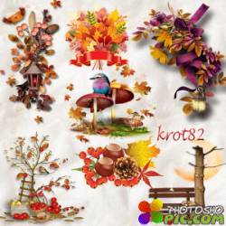 Осенний клипарт для фотошопа – Осенние кластеры