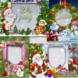 Новогодние и рождественские рамочки для детей - Главный праздник года