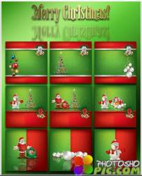 Новогодние фоны-Новогодние композиции.6 часть/Christmas backgrounds-Christmas composition.Part 6 