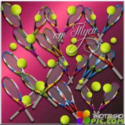 Ракетки для тенниса - Клипарт